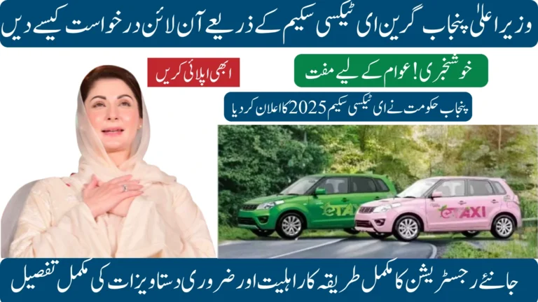 Female driver with electric taxi - e taxi Punjab gov pk program 2025