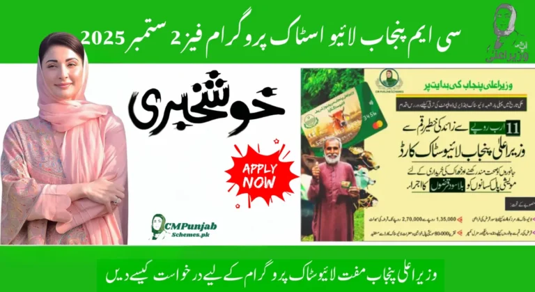 CM Punjab Livestock Program Phase 2 September 2025 – Free Animals, Cash Help & Training