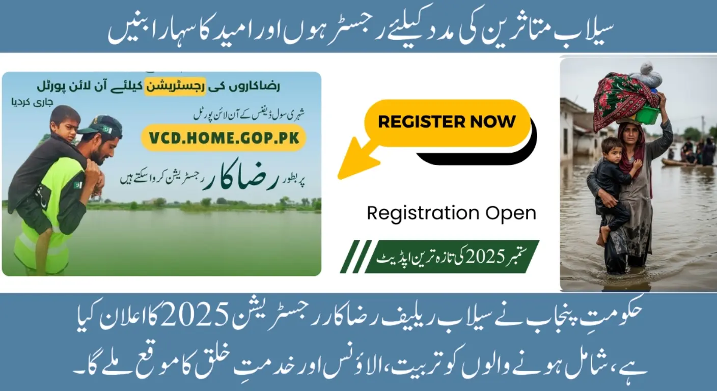 CM Punjab Flood Volunteer Program 2025
