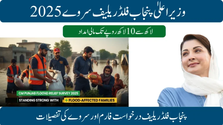 CM Punjab Flood Relief Survey 2025 is live.