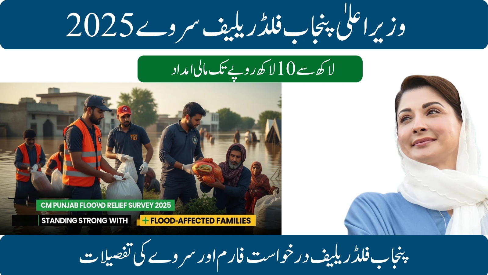 CM Punjab Flood Relief Survey 2025 is live.