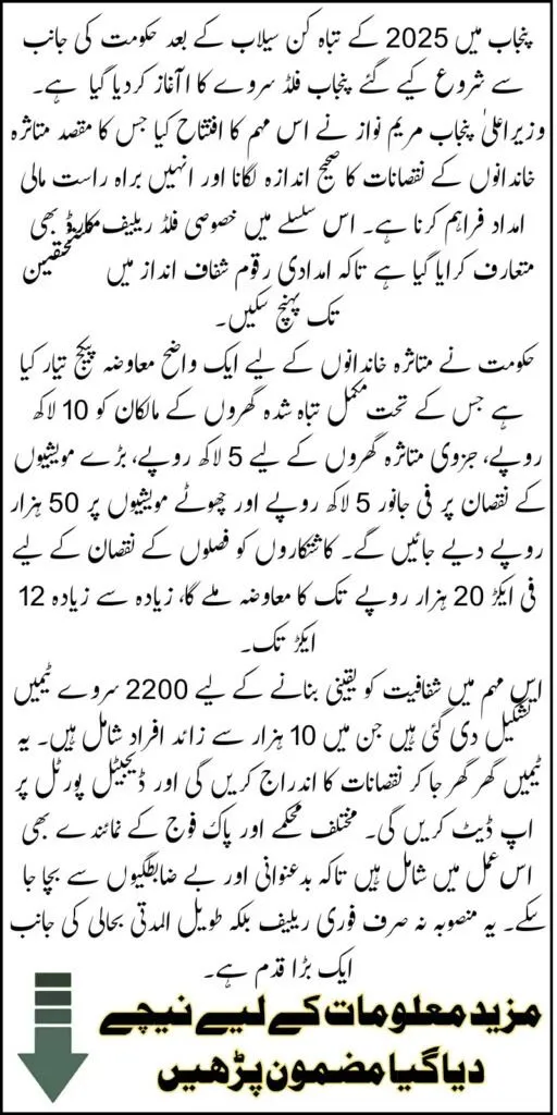 CM Flood Relief Card 2025 By Madam Maryam Nawaz Brings Hope to Millions 2 CM Flood Relief Card 2025 news