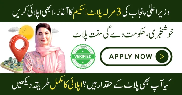 CM Punjab 3 Marla Scheme